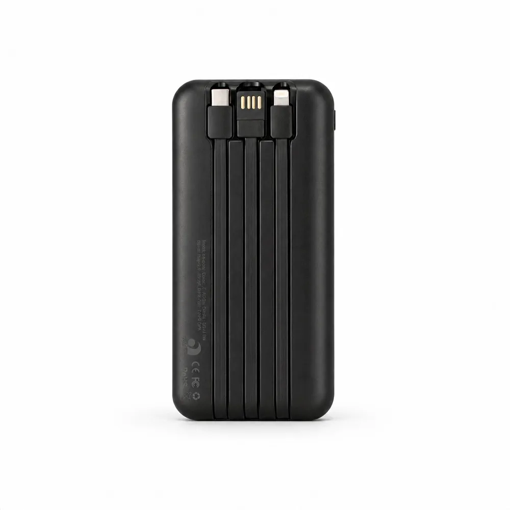 Power Bank 10.000mAh com Painel e Multissaídas