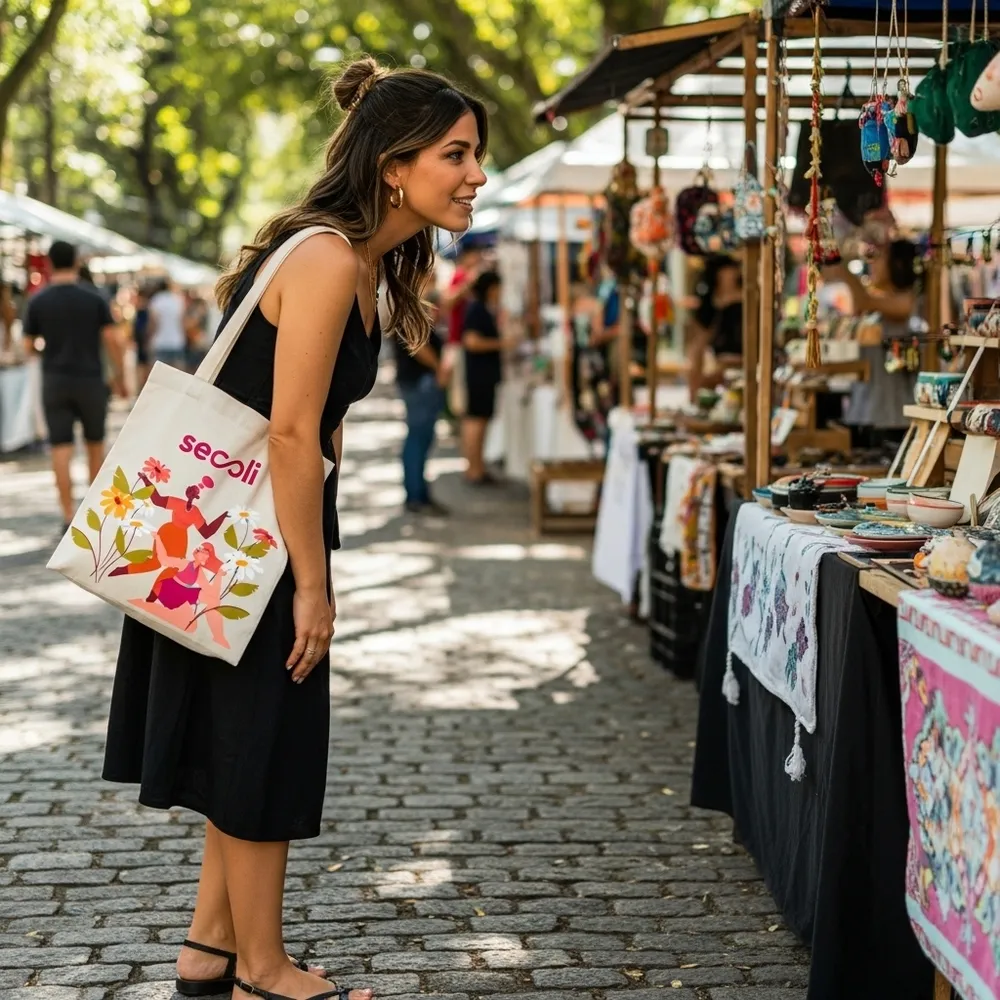 Ecobag Lisa com Logo “Secoli”