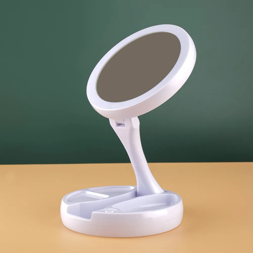 Espelho Dobrável com Led Recarregável