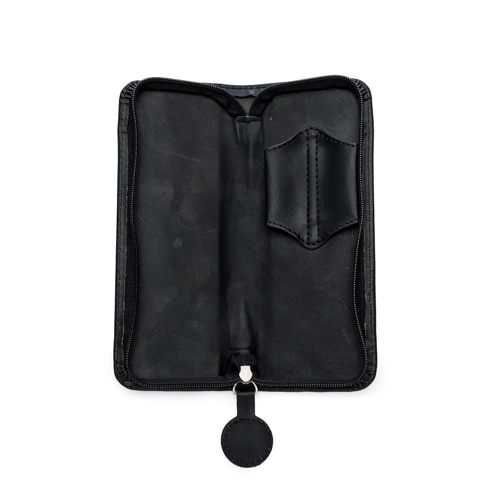 #Estojo Couro para 2 Canetas