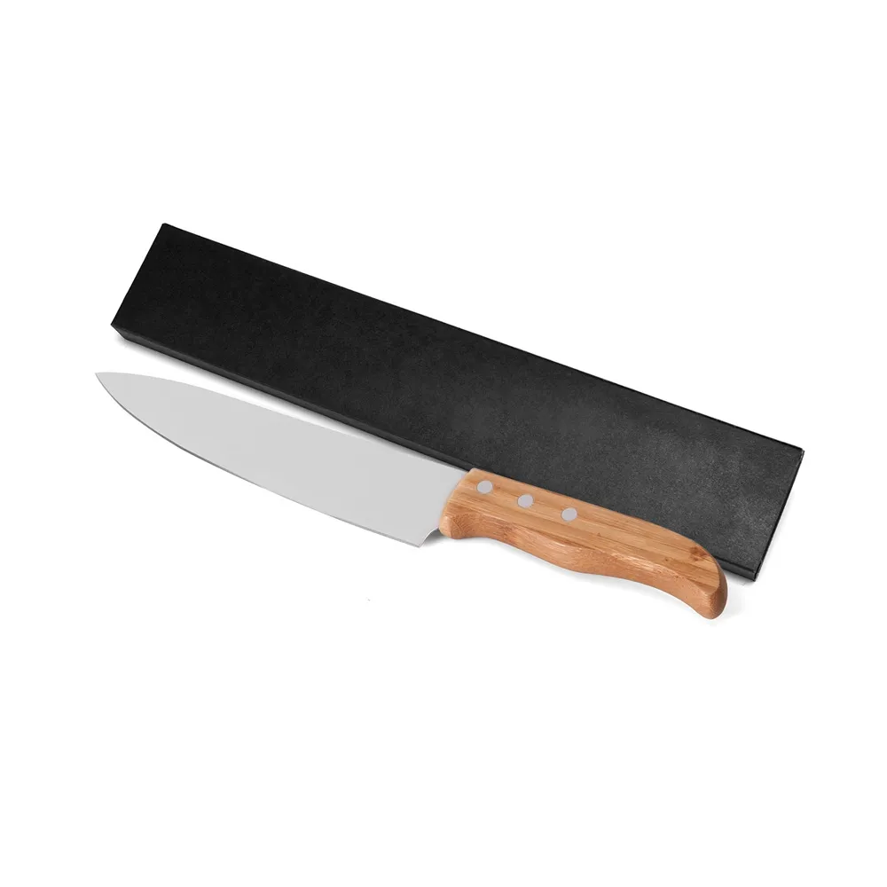 FACA PARA CARNE INOX /BAMBU – 8