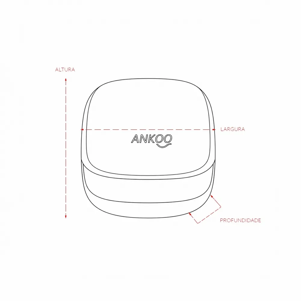 Fone de Ouvido Bluetooth Touch com Case Carregador