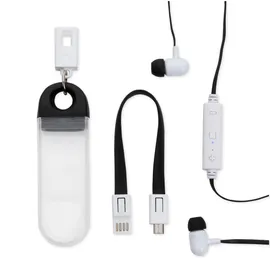 Imagem do produto Fone de Ouvido Bluetooth com Estojo e Cabo