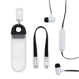 Miniatura de imagem do produto Fone de Ouvido Bluetooth com estojo e cabo para recarga