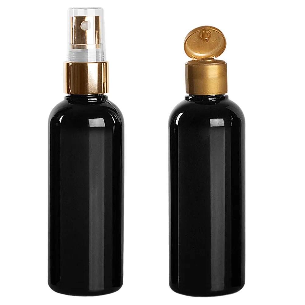 Frasco Pet Cilíndrico 100ml Preto