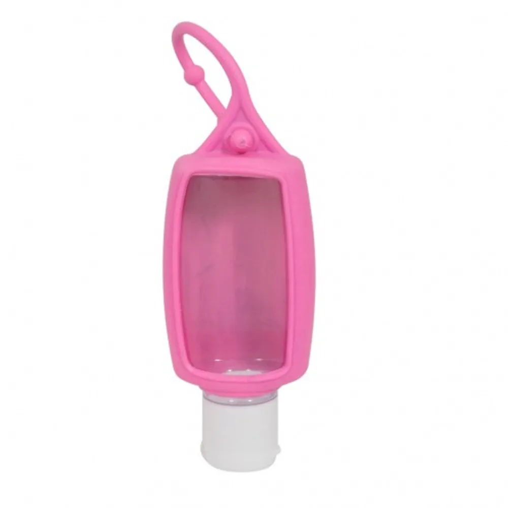 Frasco para álcool gel 40ml com chaveiro