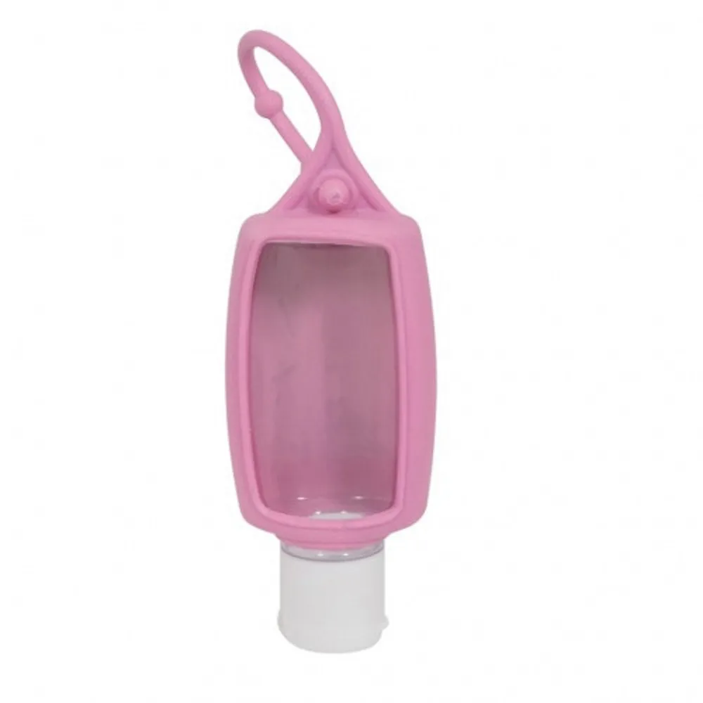 Frasco para álcool gel 40ml com chaveiro