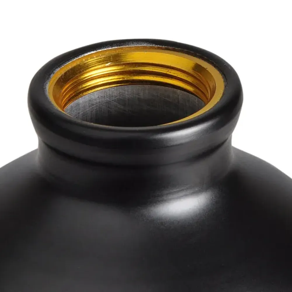 GARRAFA EM ALUMÍNIO PRETA - 1 LITRO