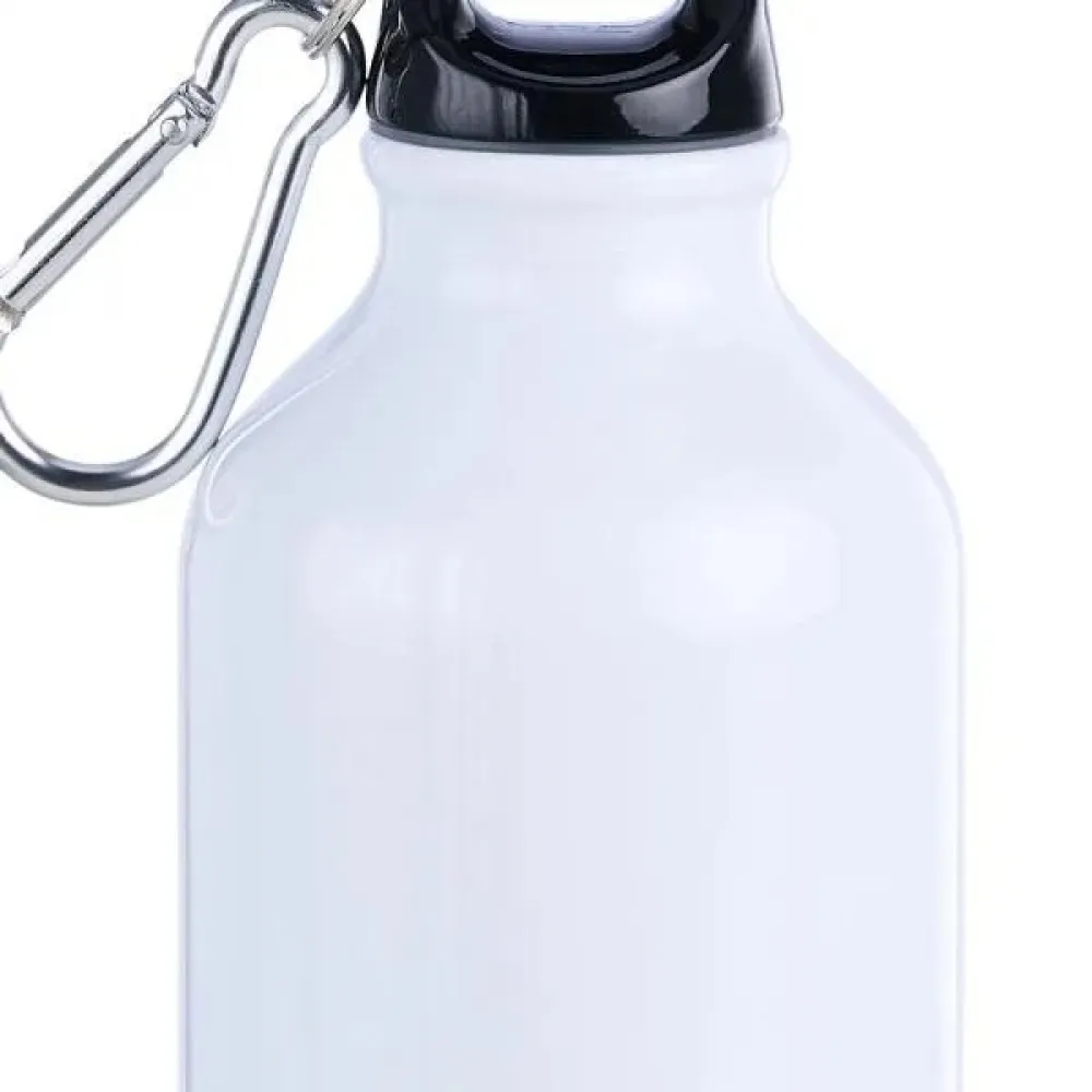 GARRAFA EM INOX PAREDE DUPLA NA COR BRANCA - 500 ML