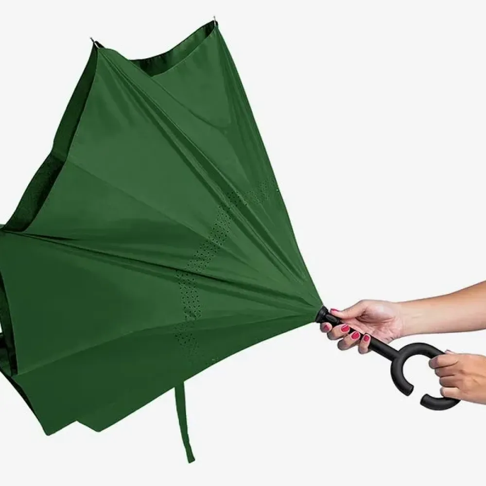 GUARDA-CHUVA INVERTIDO - VERDE - 108 CM