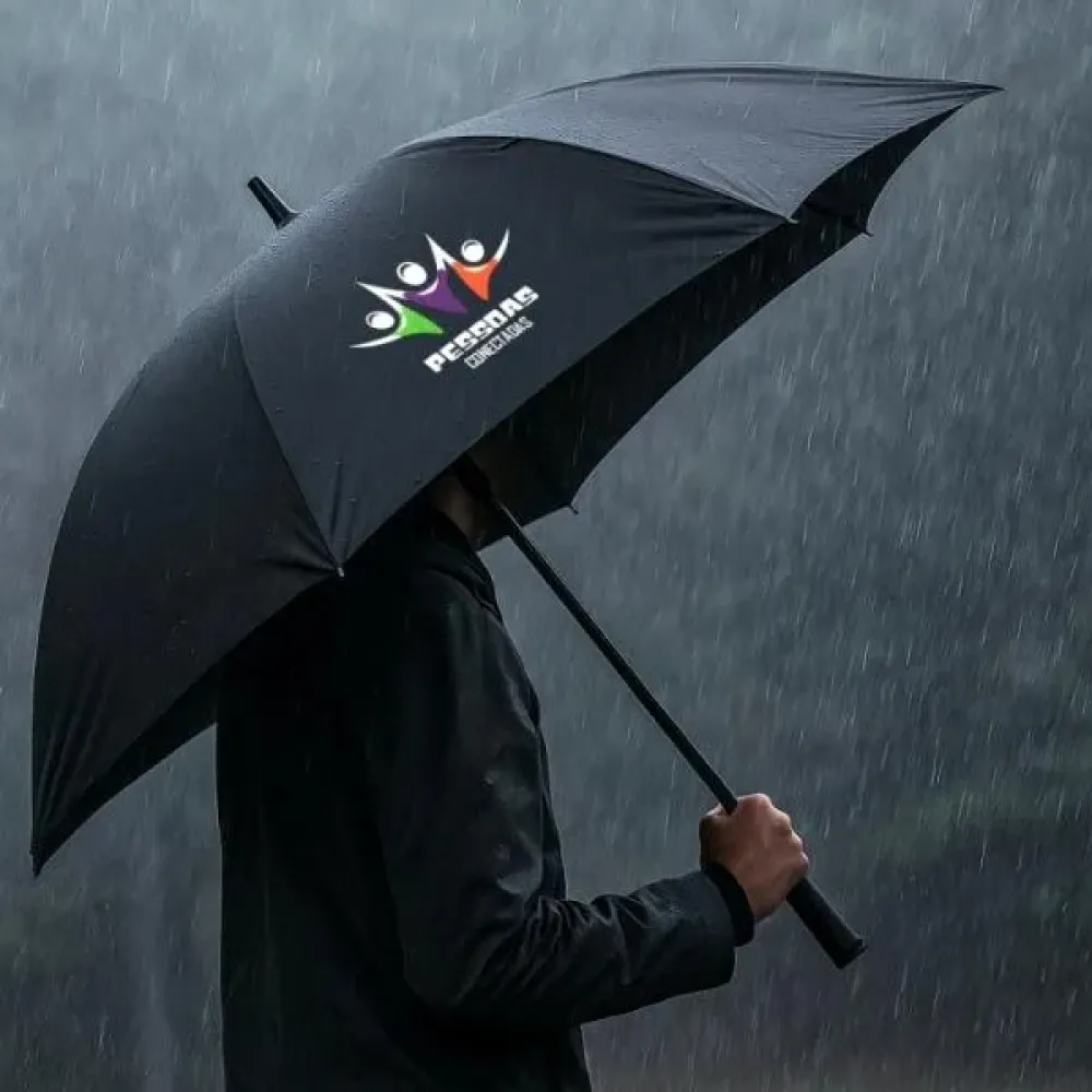 GUARDA-CHUVA AUTOMÁTICO PRETO - 106 CM