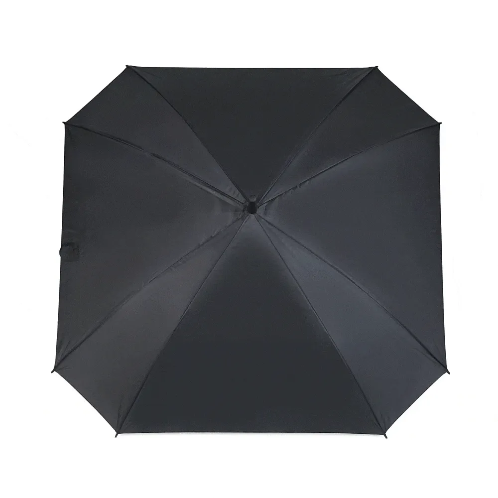 GUARDA CHUVA QUADRADO PRETO - 92 CM
