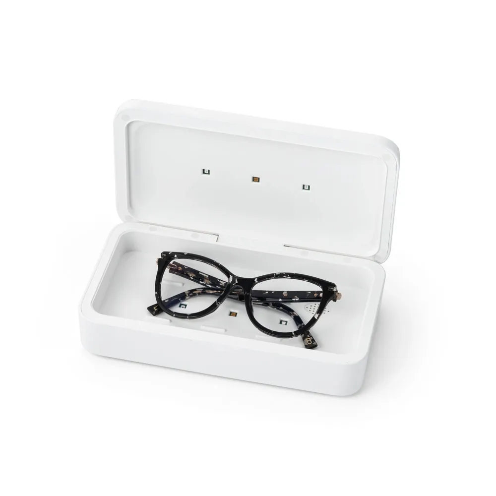 GERMOUT. Caixa esterilizadora UV com carregador wireless Fast em ABS e PC BRANCO