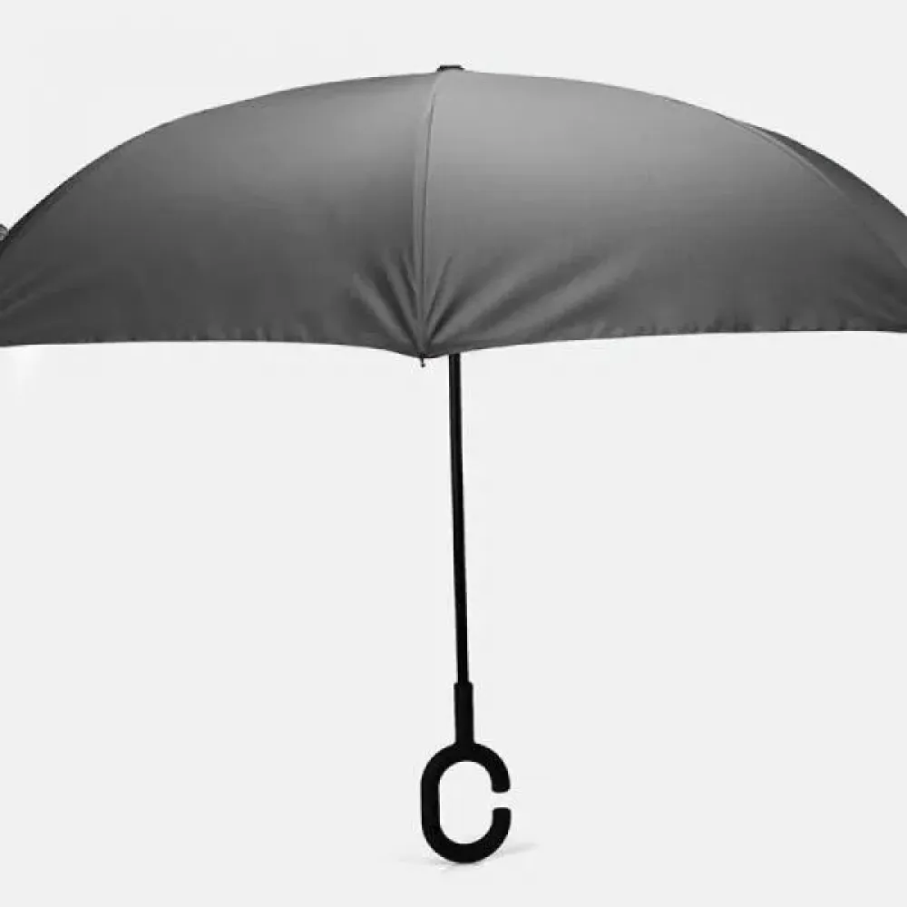 GUARDA-CHUVA INVERTIDO - CINZA - 108 CM