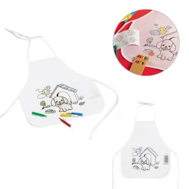 Imagem do produto GUSTEAU. Avental de criança para colorir em non-woven (80 g/m²)
