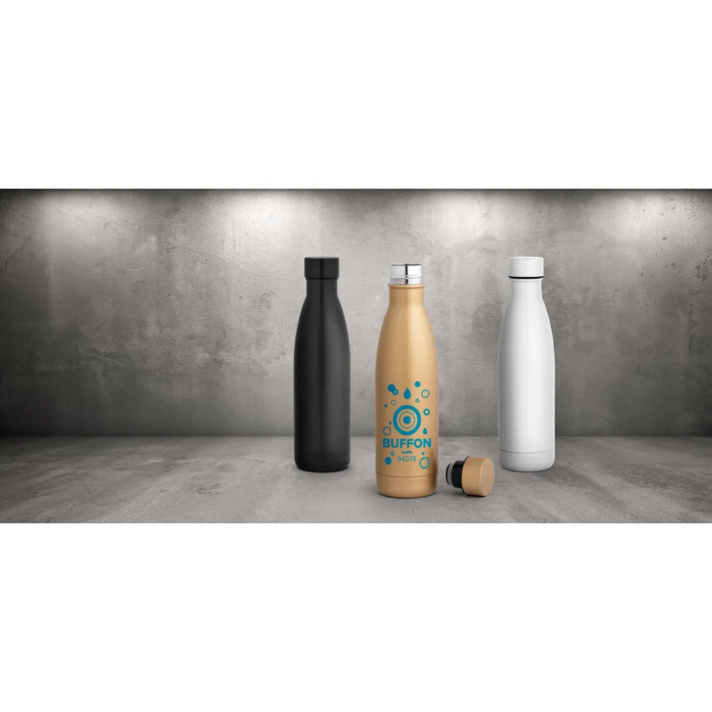 Garrafa térmico de aço em nox em parede dupla isolada (500 mL)