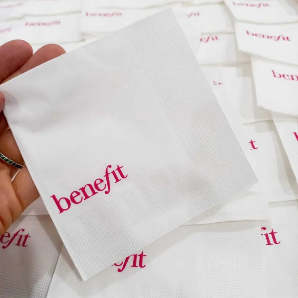 Guardanapo Personalizado Aperitivo Folha Dupla 22,5cm x 22,5cm-GDNP2