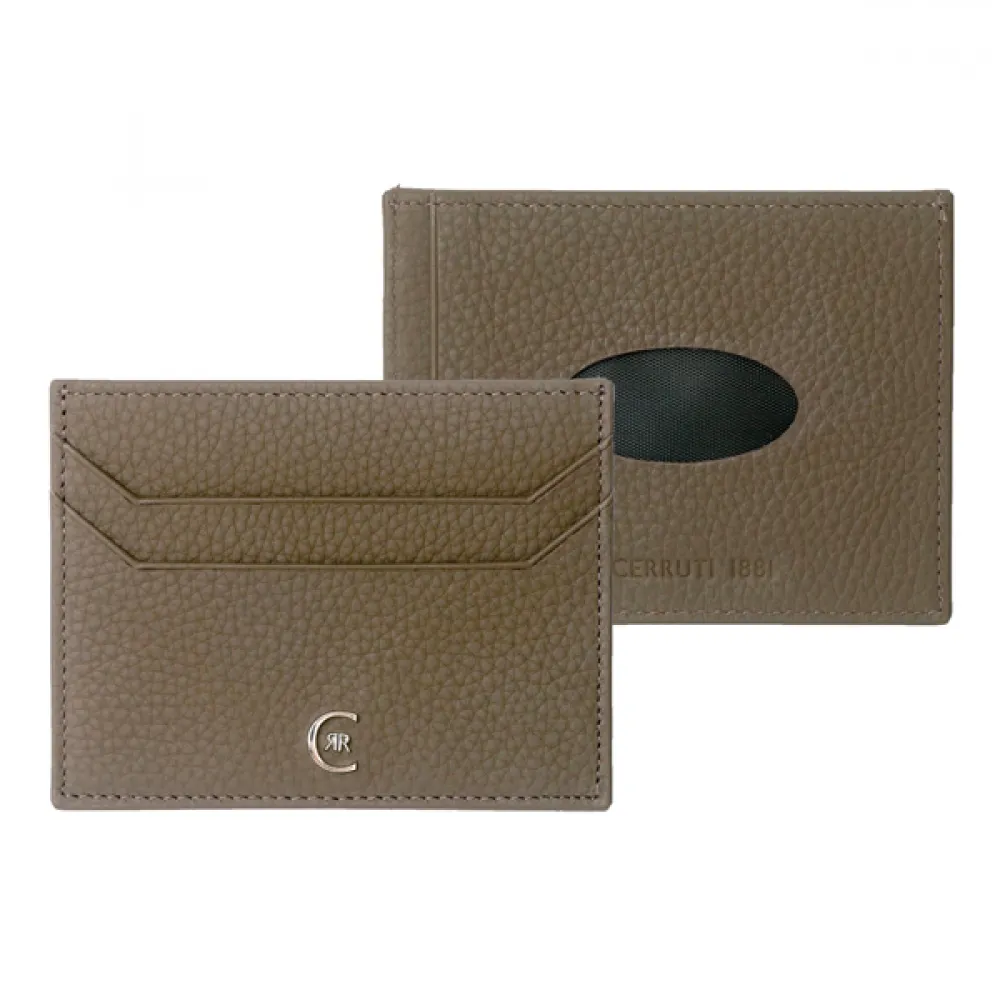 HAMILTON. Porta cartões MARROM