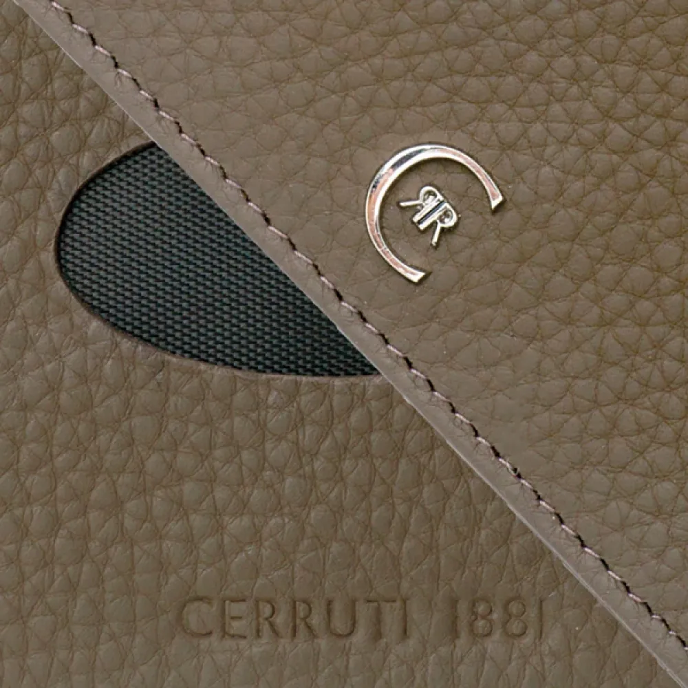 HAMILTON. Porta cartões MARROM