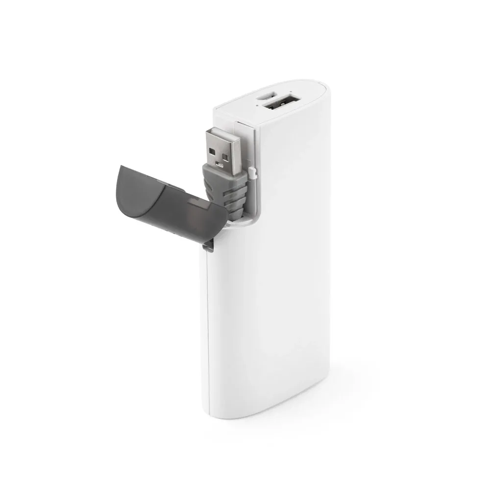 HUBBLE. Bateria portátil em ABS com bateria polímero de lítio 4000 mAh