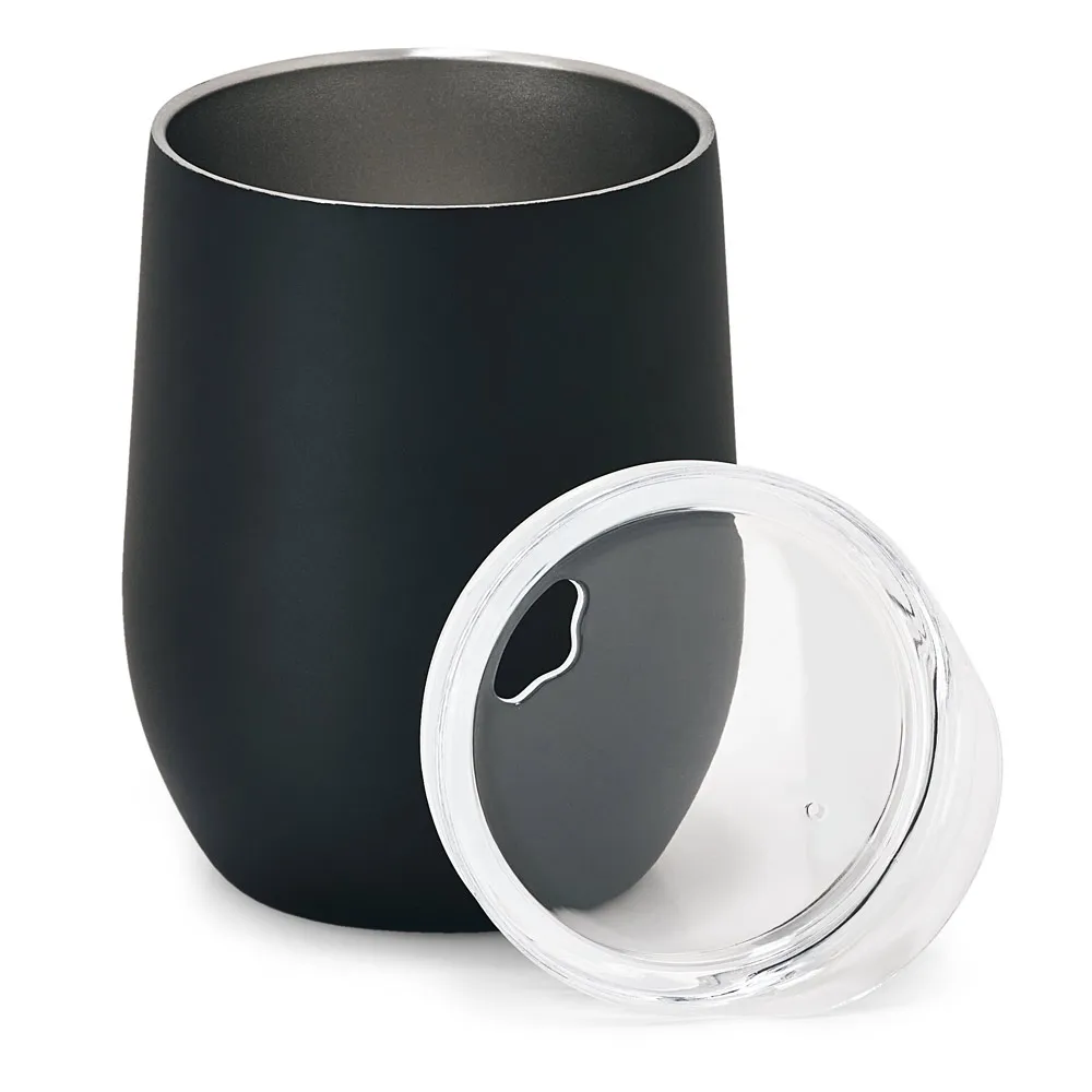 HYGGE. Copo de viagem em aço inox, térmico com parede dupla isolada a vácuo e acabamento mate 400 mL