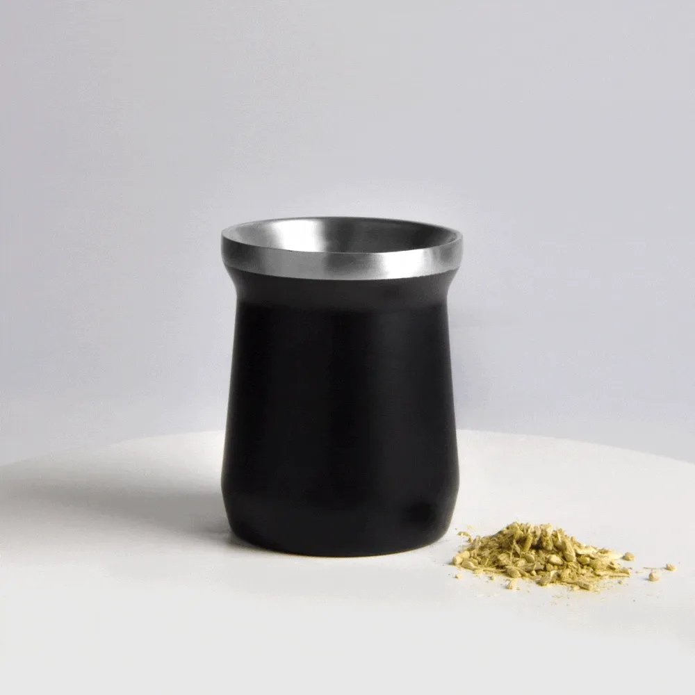 CUIA TÉRMICA EM AÇO INOX - PRETO - 300ML