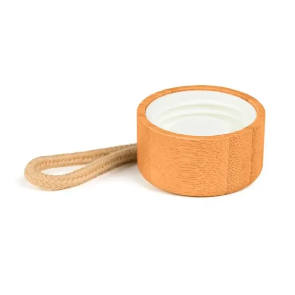 GARRAFA EM PALHA DE TRIGO E TAMPA EM BAMBU - 500 ML