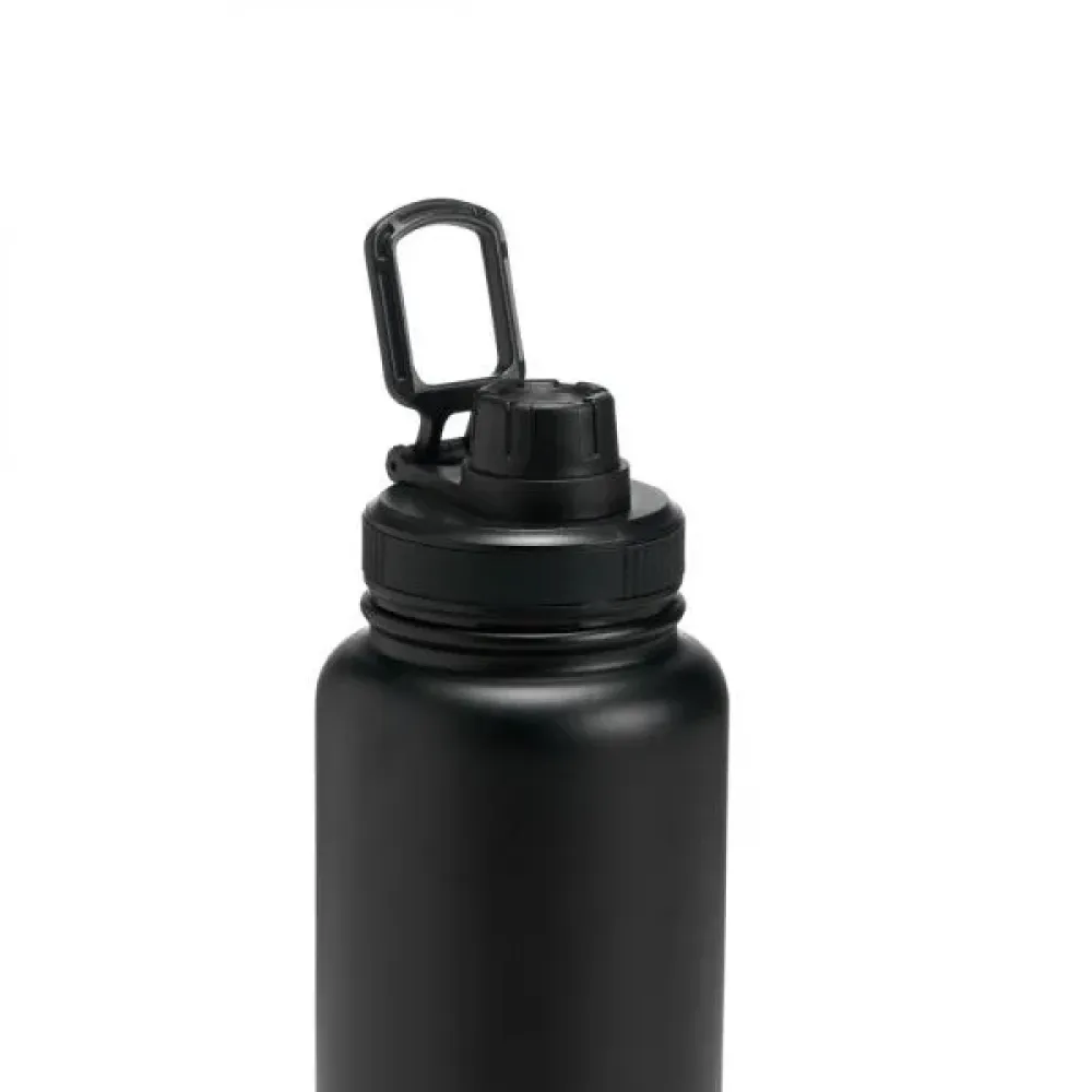 GARRAFA PAREDE DUPLA NA COR PRETA - 950 ML