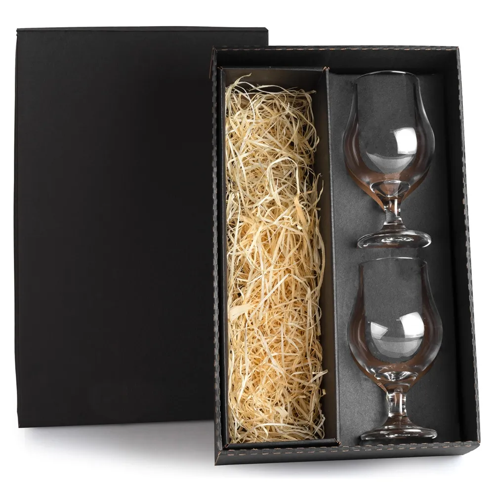 JOGO DE COPOS DE VIDRO P/ CERVEJA 400 ML - 2 PÇS - COM ESPAÇO PARA A GARRAFA