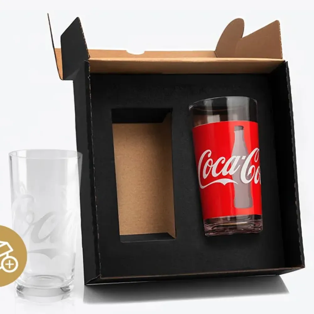 JOGO DE COPOS VIDRO 390 ML – COCA COLA CLASSIC – 2 PÇS