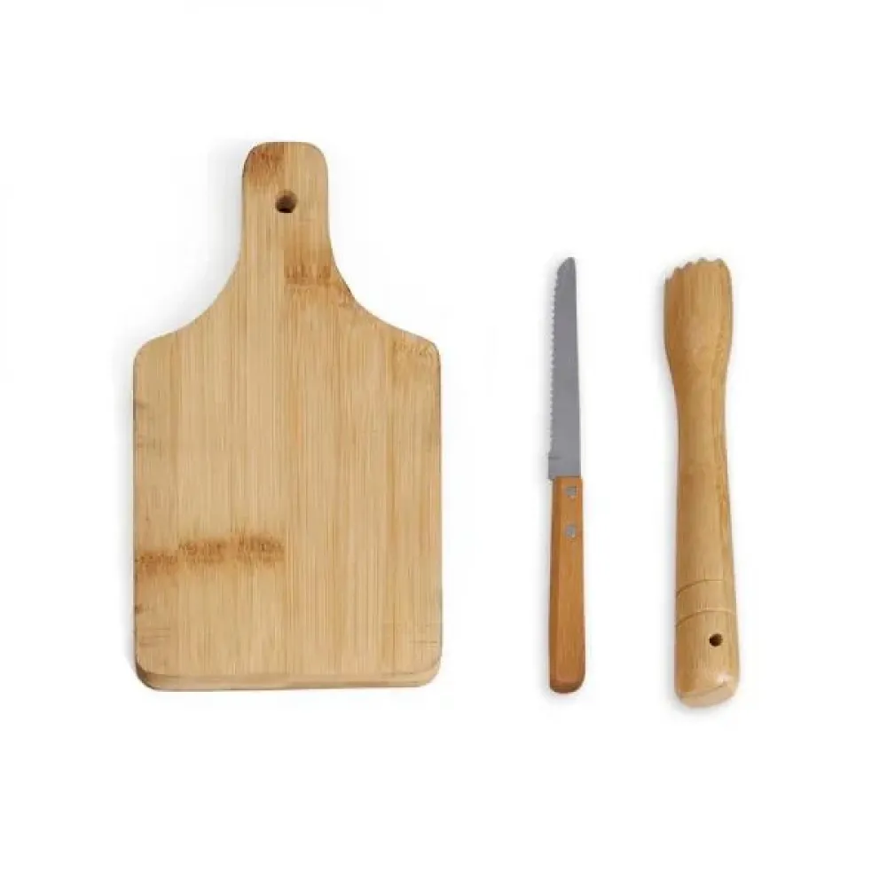 KIT PARA CAIPIRINHA EM BAMBU IBIZA - 0,35 L - 4 PÇS