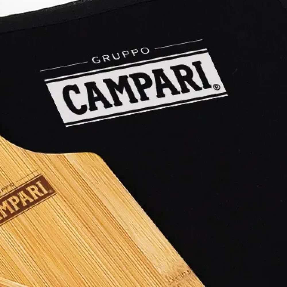 KIT PARA CAIPIRINHA EM BAMBU COM AVENTAL E COPO - 8 PÇS