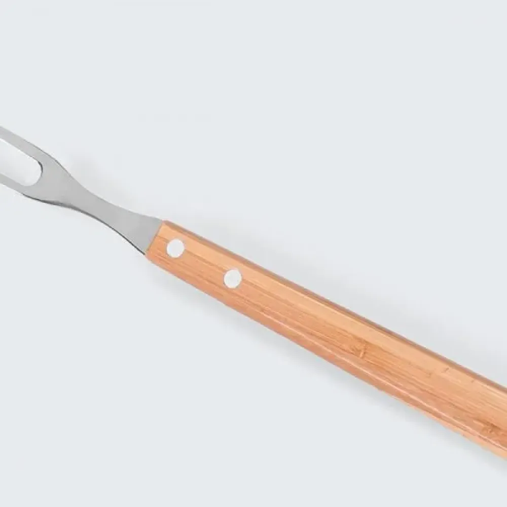 CONJ. DE GARFO E FACA 7   EM BAMBU / MADEIRA / INOX SPECIAL LINE - 2 PÇS