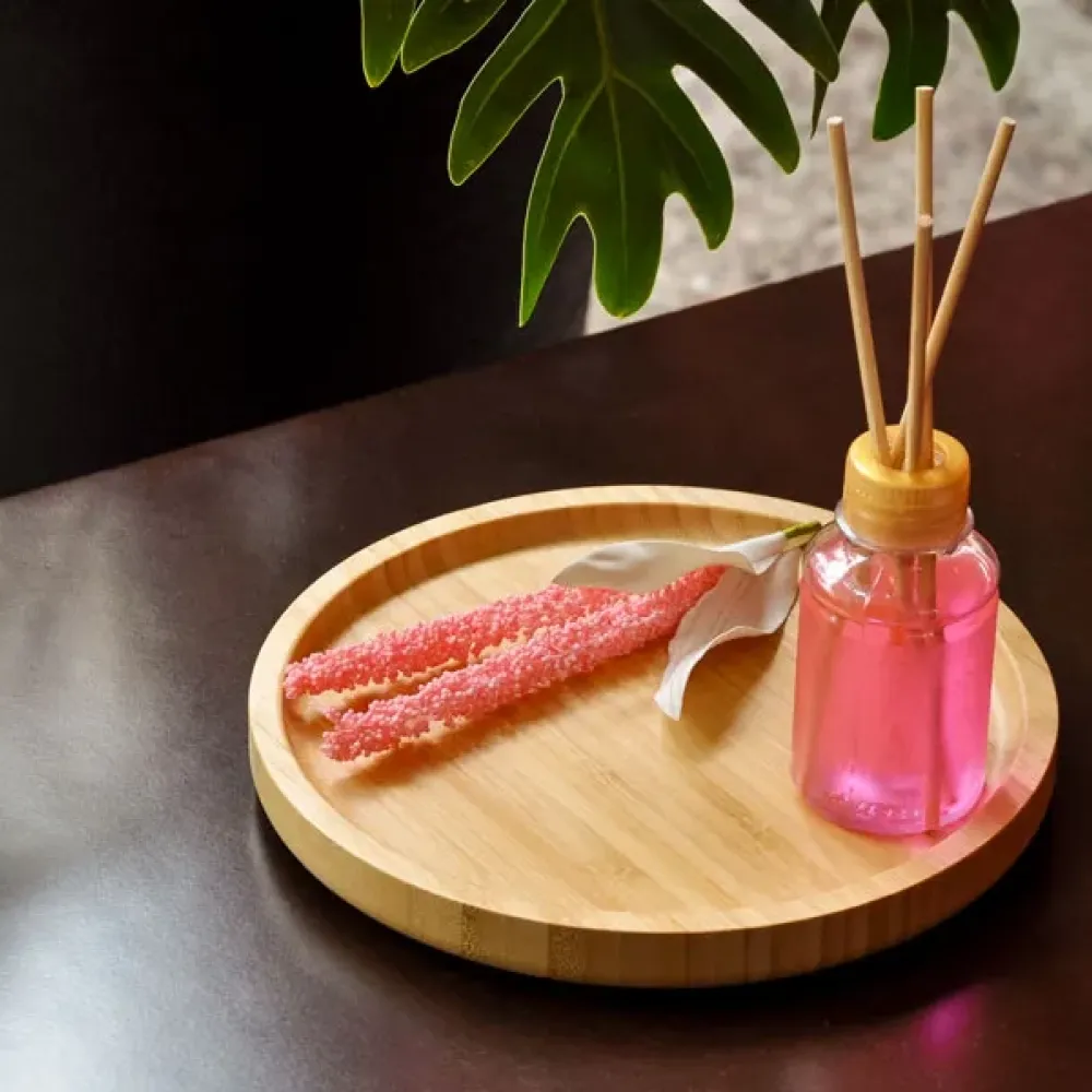 KIT BANDEJA E AROMATIZADOR - 2 PÇS - ORQUÍDEA