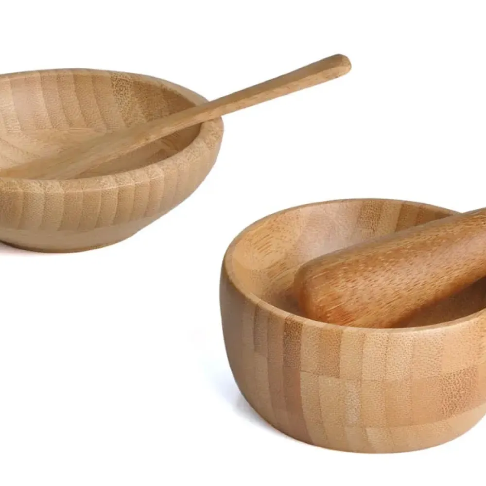 KIT CUMBUCA E AMASSADOR DE TEMPEROS - 4 PÇS