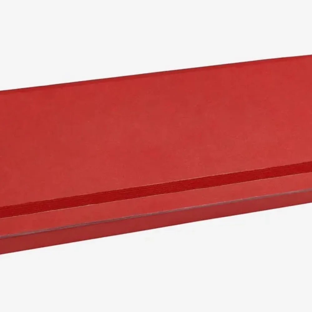 KIT GARFO E FACA INOX / MADEIRA COM ESTOJO VERMELHO 3 PÇS