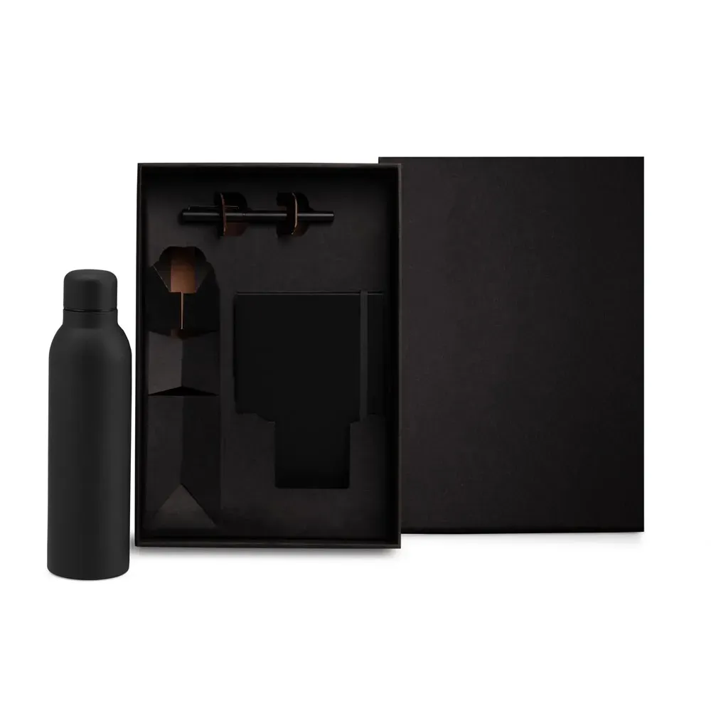 KIT GARRAFA, CADERNO E CANETA - 3 PÇS-KT-90365