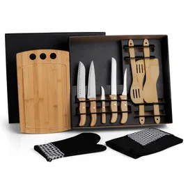 Miniatura de imagem do produto KIT GOURMET COM TÁBUA, FACAS, COLHERES – 12 PÇS