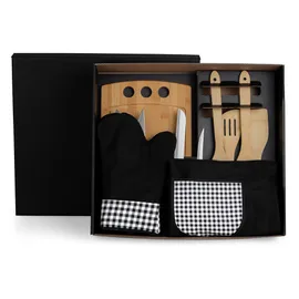 Miniatura de imagem do produto KIT GOURMET COM TÁBUA, FACAS, COLHERES – 12 PÇS