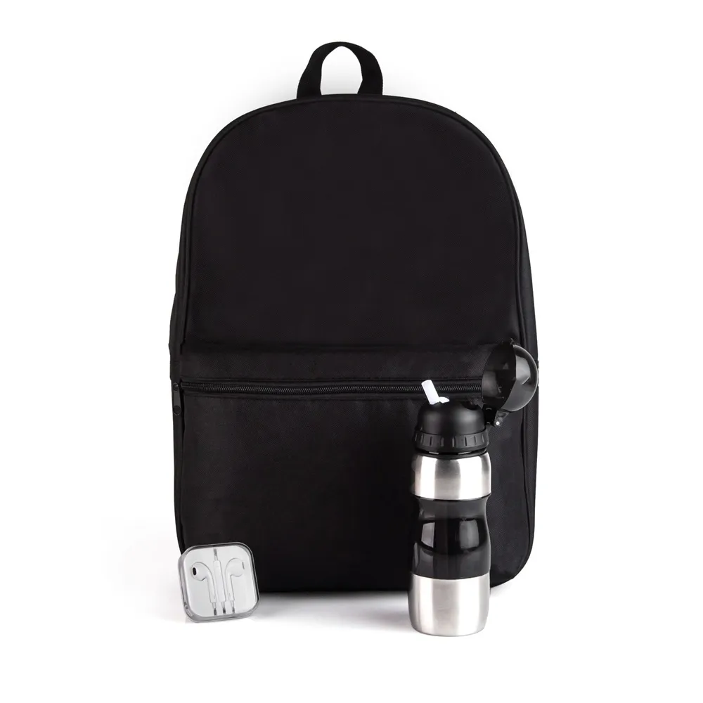 KIT MOCHILA, SQUEEZE E FONE - 3 PÇS-KT-9049D