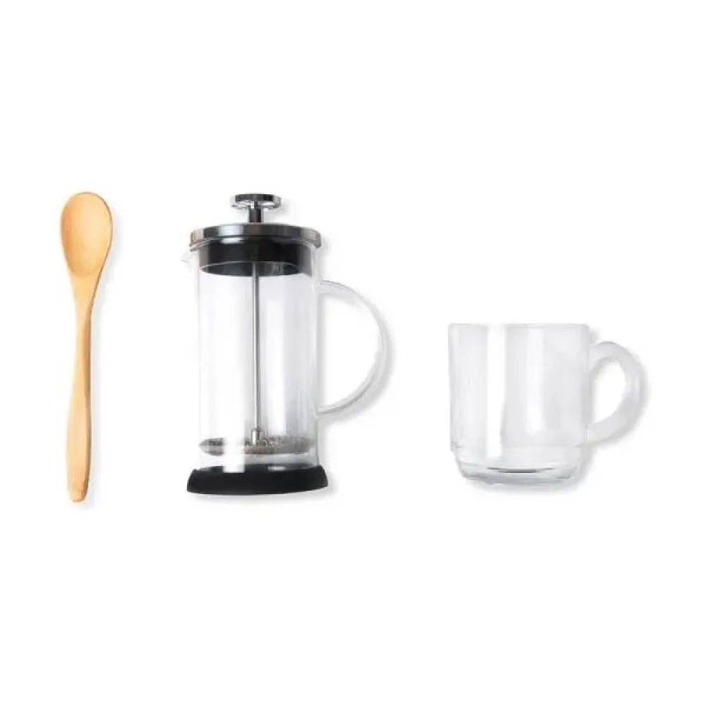 KIT PARA CAFÉ COM PRENSA FRANCESA - 3 PÇS-KT-90278