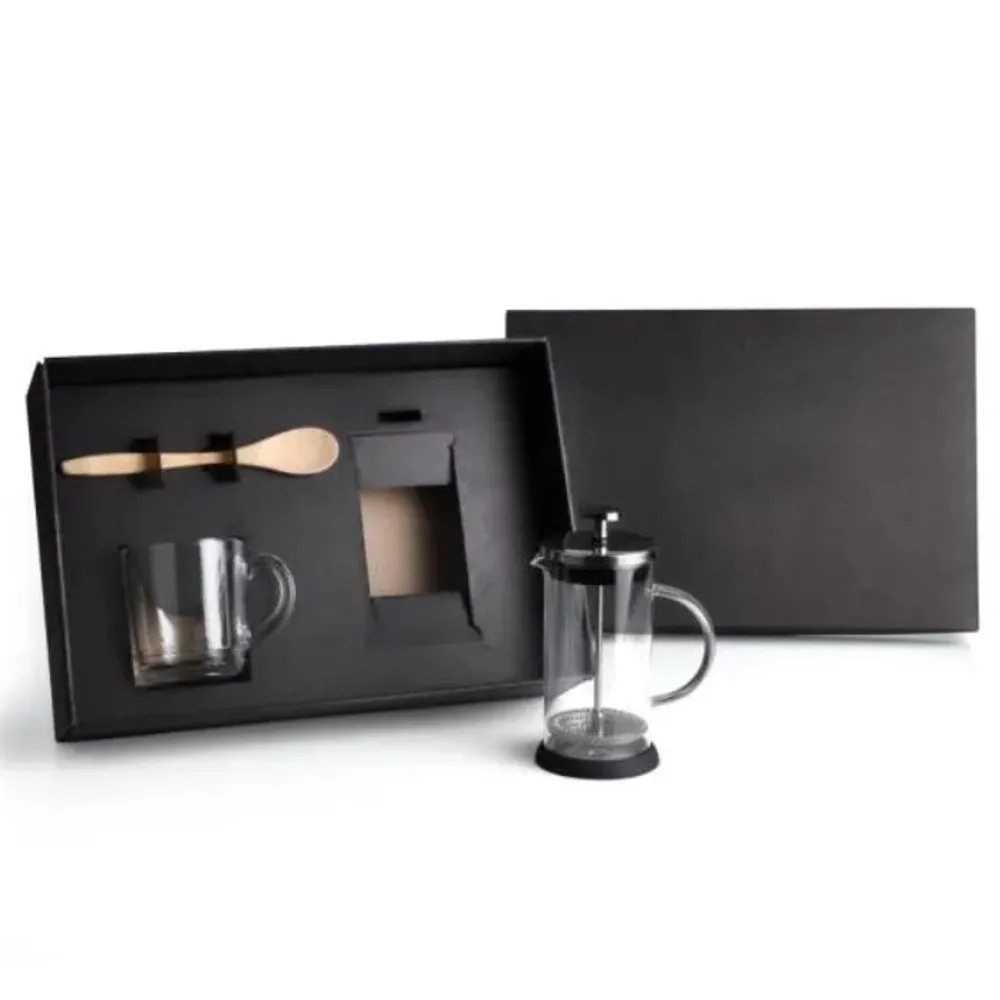 KIT PARA CAFÉ COM PRENSA FRANCESA - 3 PÇS