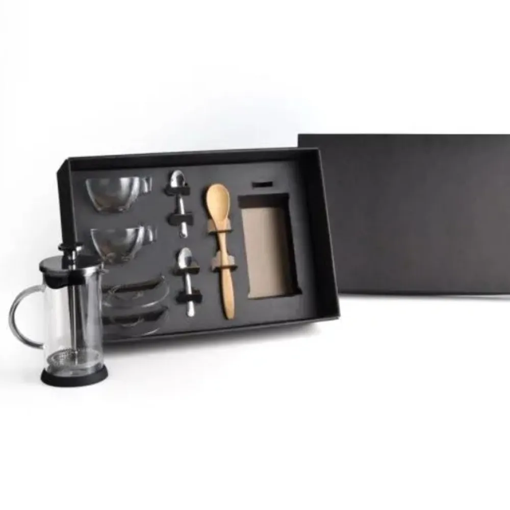 KIT PARA CAFÉ COM PRENSA FRANCESA - 8 PÇS