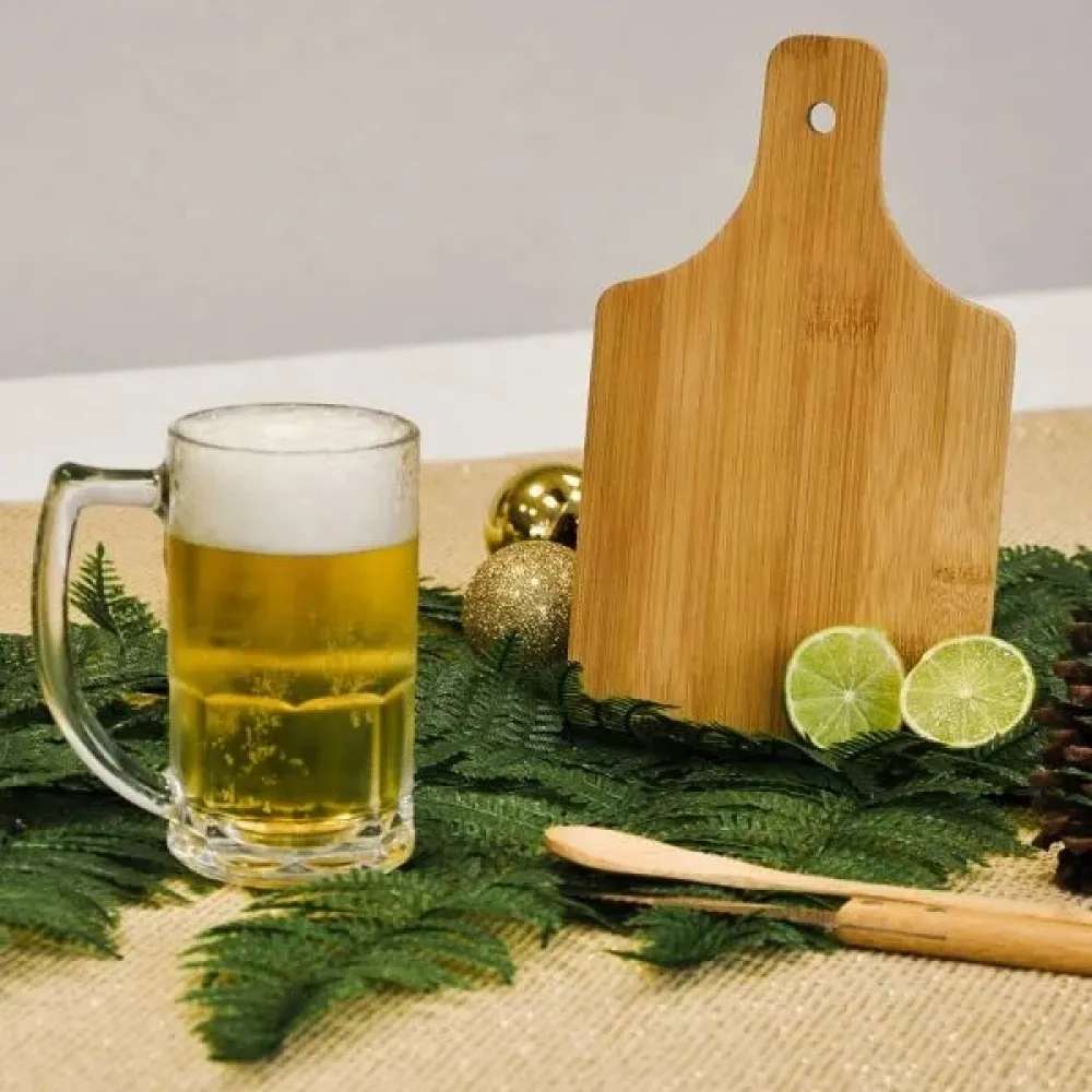 KIT PARA CAIPIRINHA / CHOPP EM BAMBU - 4 PÇS