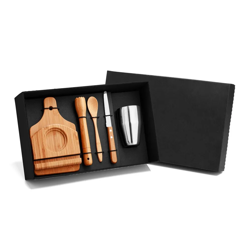 KIT PARA CAIPIRINHA EM BAMBU – 6 PÇS