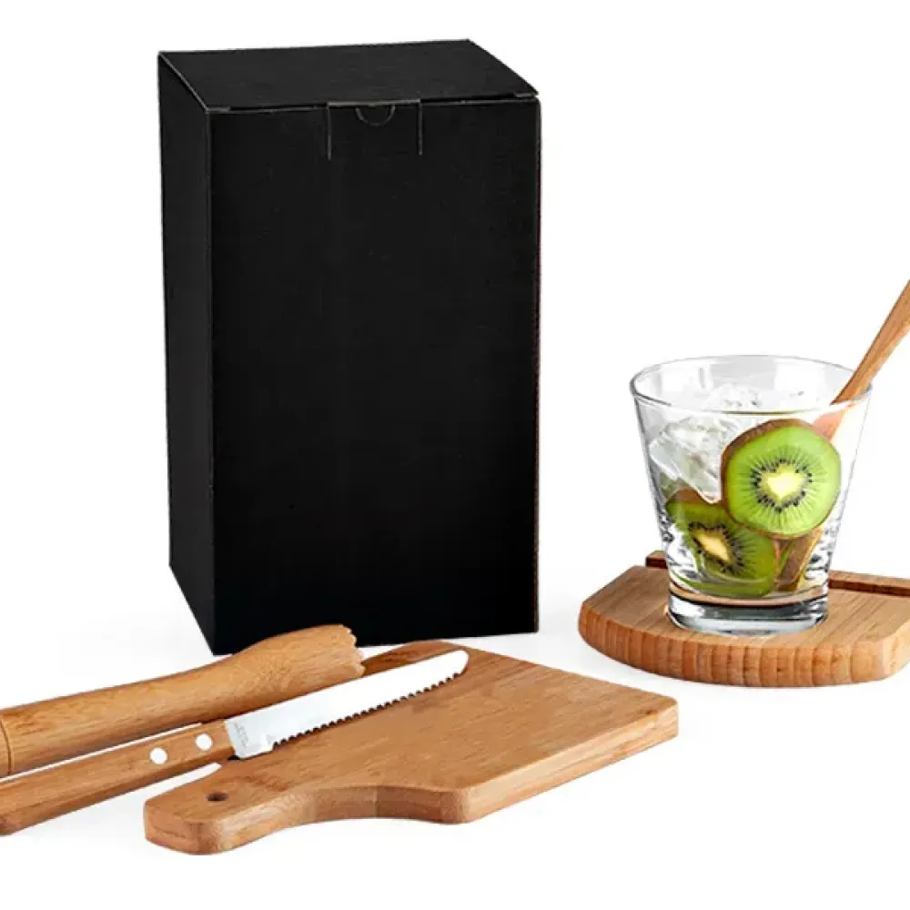 KIT PARA CAIPIRINHA EM BAMBU IBIZA - 0,35 L - 6 PÇS