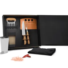 Miniatura de imagem do produto KIT PARA CHURRASCO COM COPO TÉRMICO – 6 PÇS