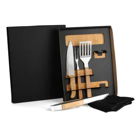 Miniatura de imagem do produto KIT PARA CHURRASCO/HAMBÚRGUER COM PEGADOR E ESPÁTULA – 6 PÇS