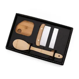 Miniatura de imagem do produto KIT PARA COZINHA EM BAMBU / INOX COM ESPÁTULA MULTIUSO – 3 PÇS