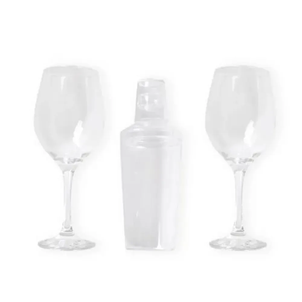 KIT PARA DRINKS C/ COQUETELEIRA  - 3 PÇS